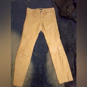 Theory lambskin leather pants